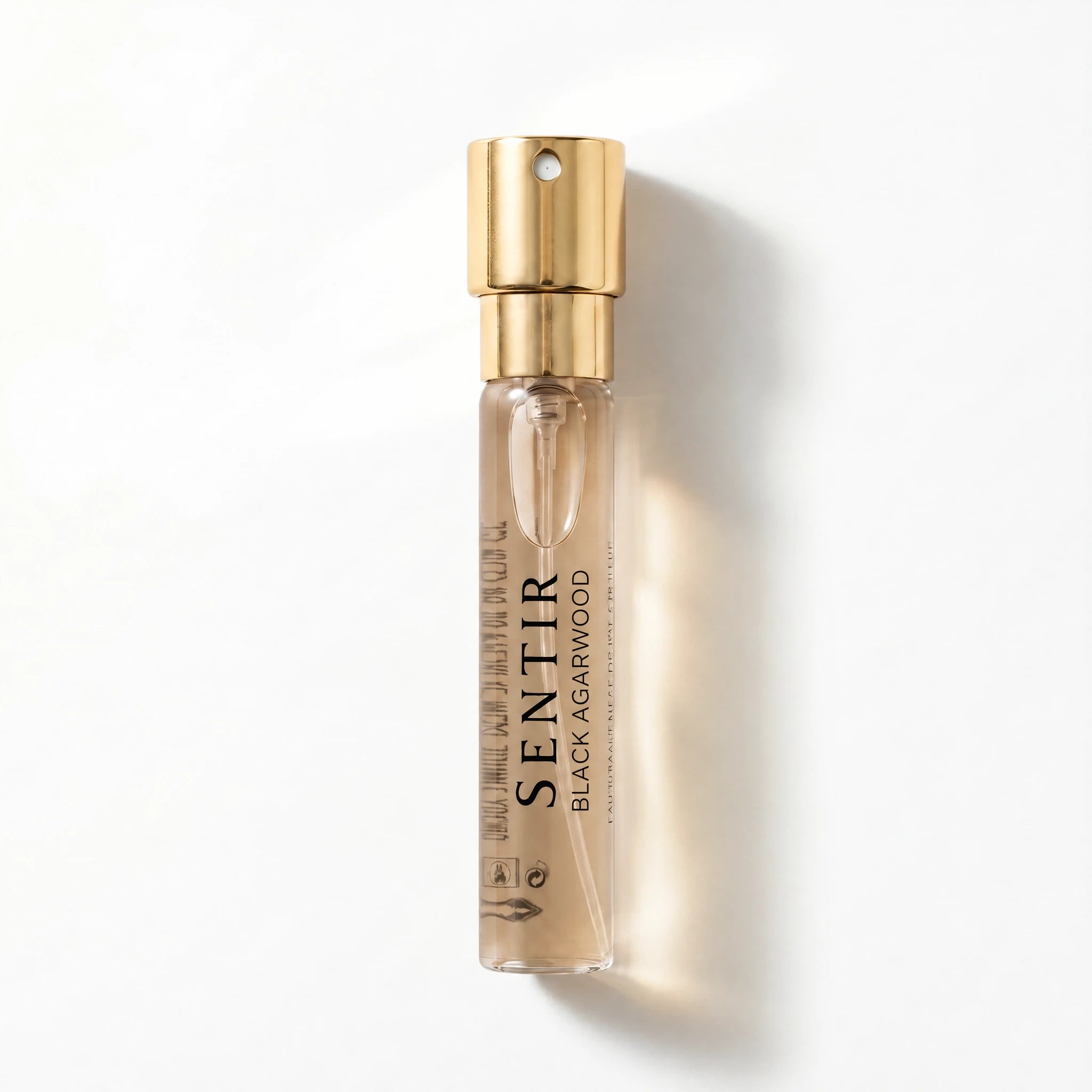 Sentir Parfum Black Agarwood 10ml extrait de parfum travel spray, oud and tonka bean perfume