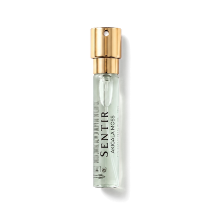 Sentir Parfum Akigala Moss , flacone da 10 ml extrait de parfum con fondo trasparente