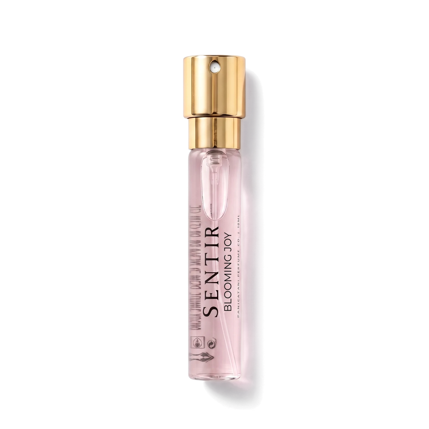 Sentir Parfum Blooming Joy 10ml extrait de parfum flesje met transparante achtergrond
