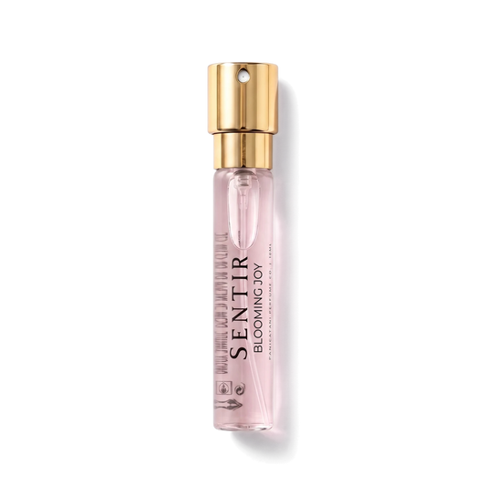 Sentir Parfum Blooming Joy 10ml extrait de parfum flesje met transparante achtergrond