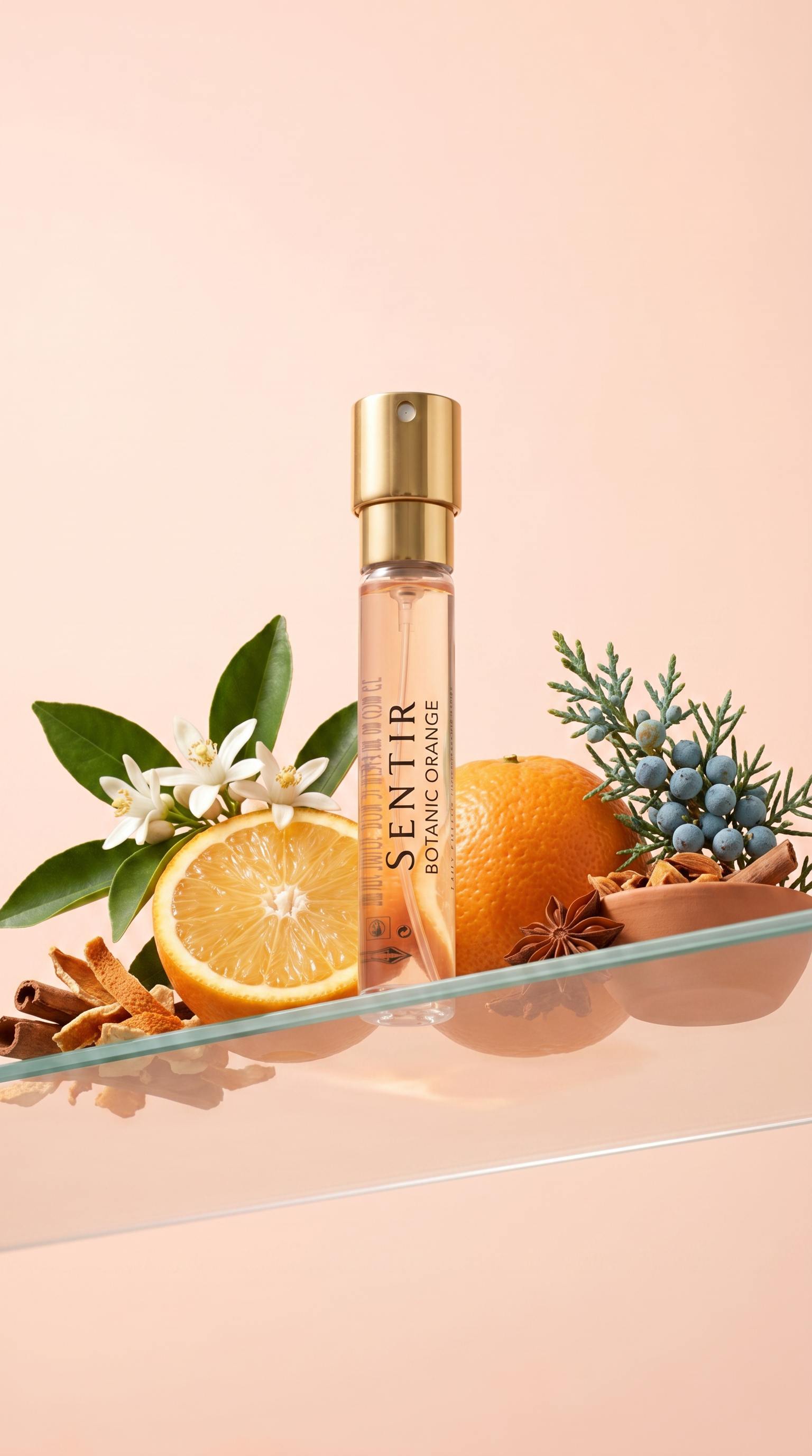 Botanic Orange by Sentir Parfum - Bitter Orange, Neroli and White Musk Mediterranean Citrus Fragrance