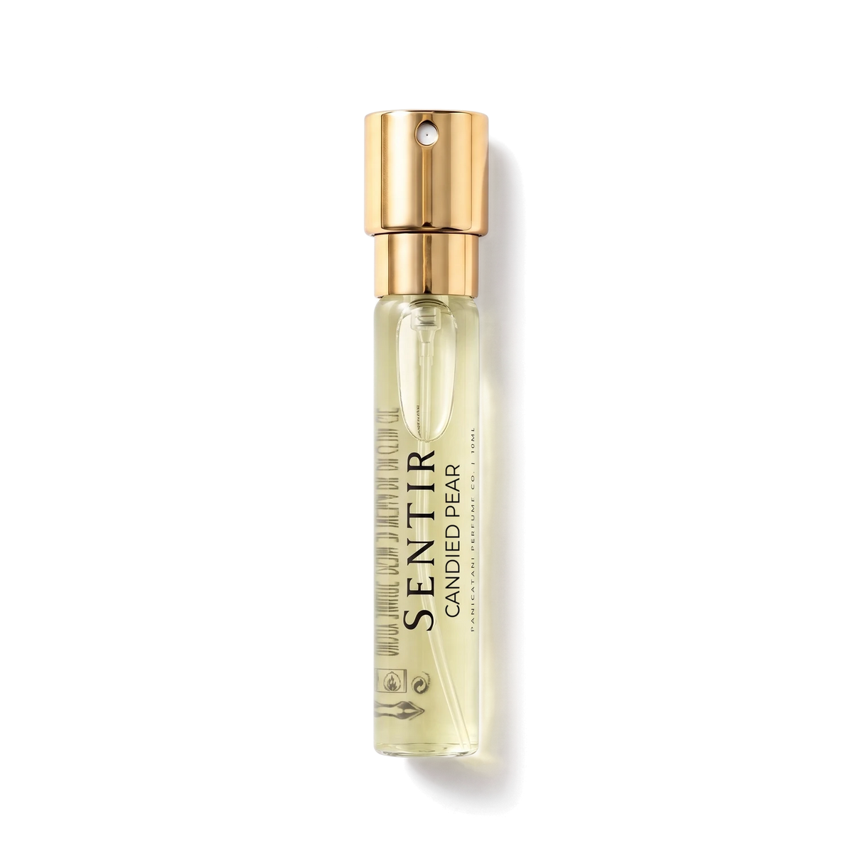 Sentir Parfum Candied Pear 10ml extrait de parfum flesje met transparante achtergrond