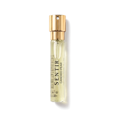Sentir Parfum Candied Pear , flacone da 10 ml extrait de parfum con fondo trasparente