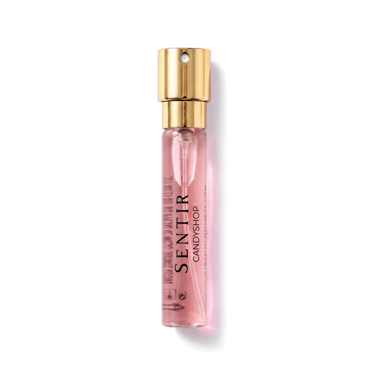 Sentir Parfum Candyshop 10ml extrait de parfum flesje met transparante achtergrond