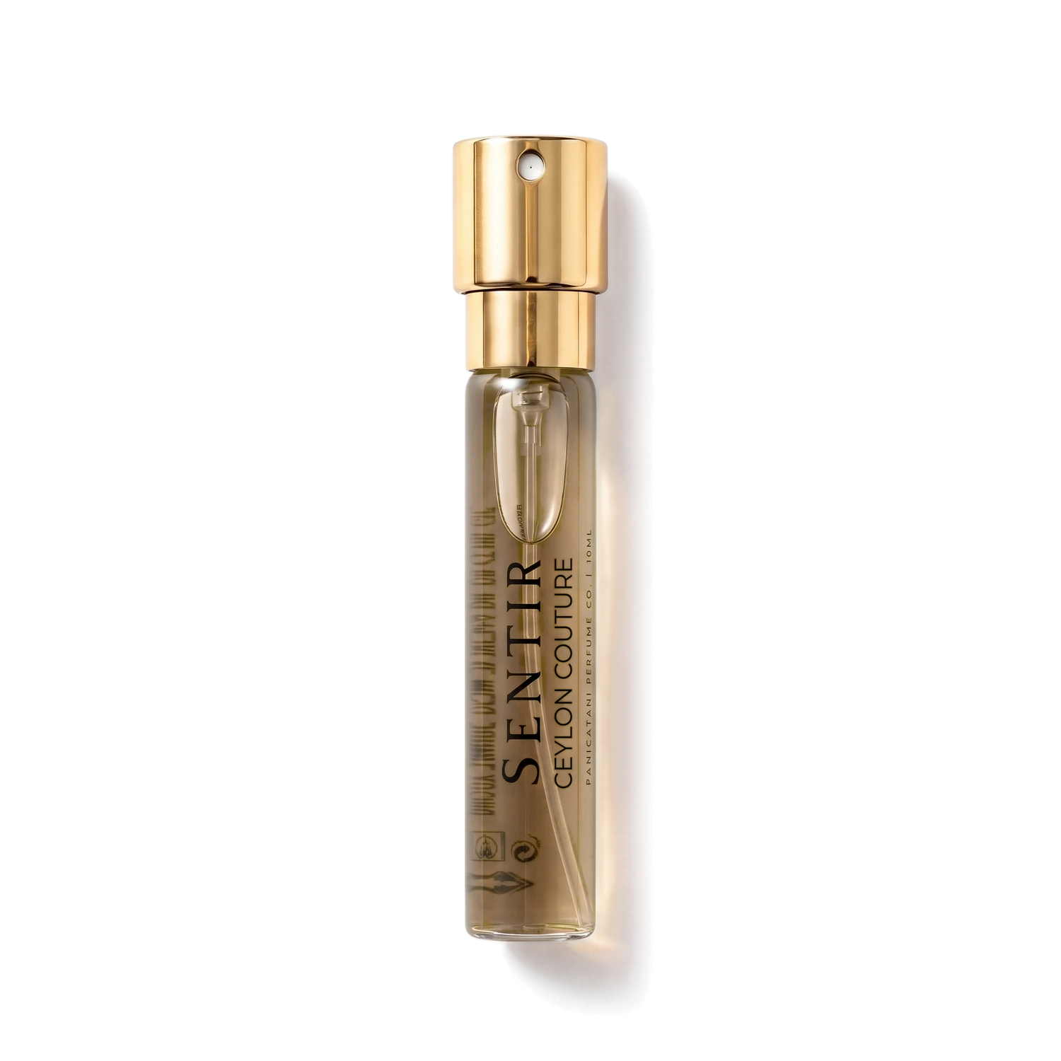 Sentir Parfum Ceylon Couture 10ml extrait de parfum flesje met transparante achtergrond