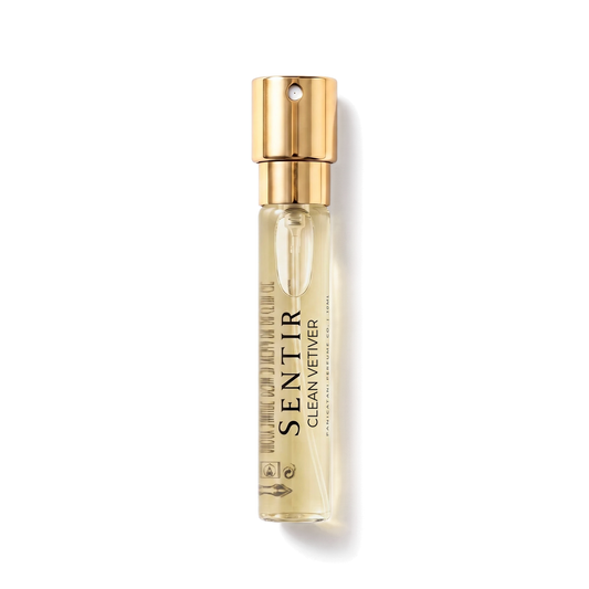 Sentir Parfum Clean Vetiver 10ml extrait de parfum flesje met transparante achtergrond