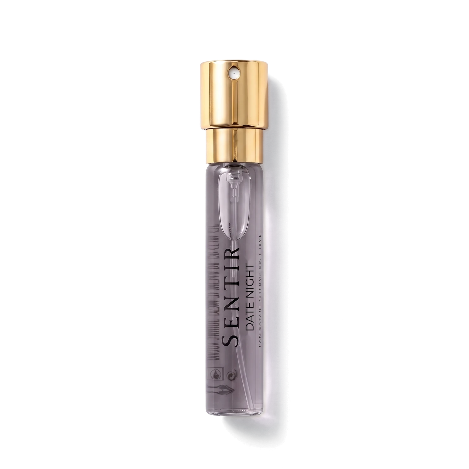 Sentir Parfum Date Night 10ml extrait de parfum flesje met transparante achtergrond