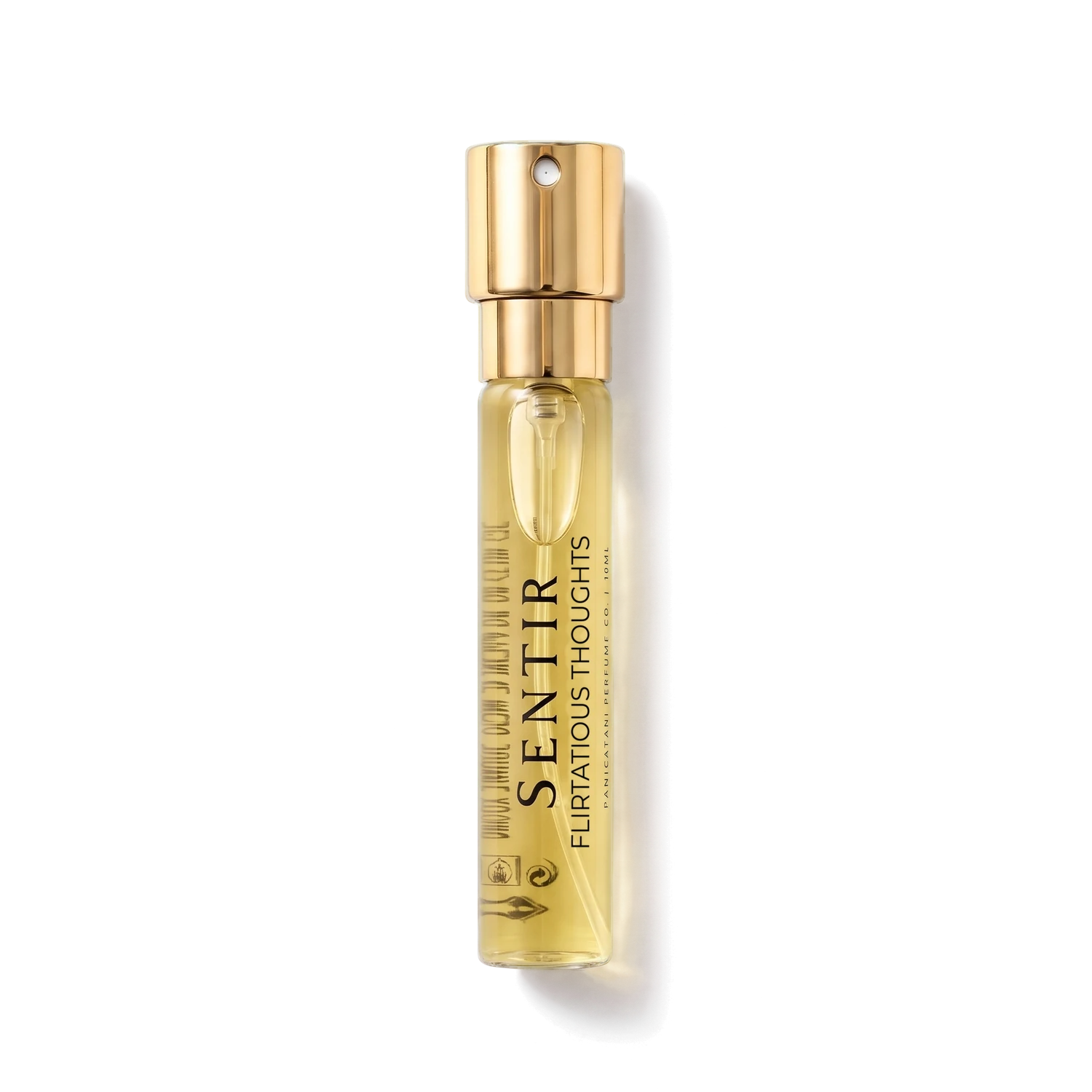 Sentir Parfum „ Flirtatious Thoughts “ 10 ml extrait de parfum Fläschchen mit transparentem Hintergrund
