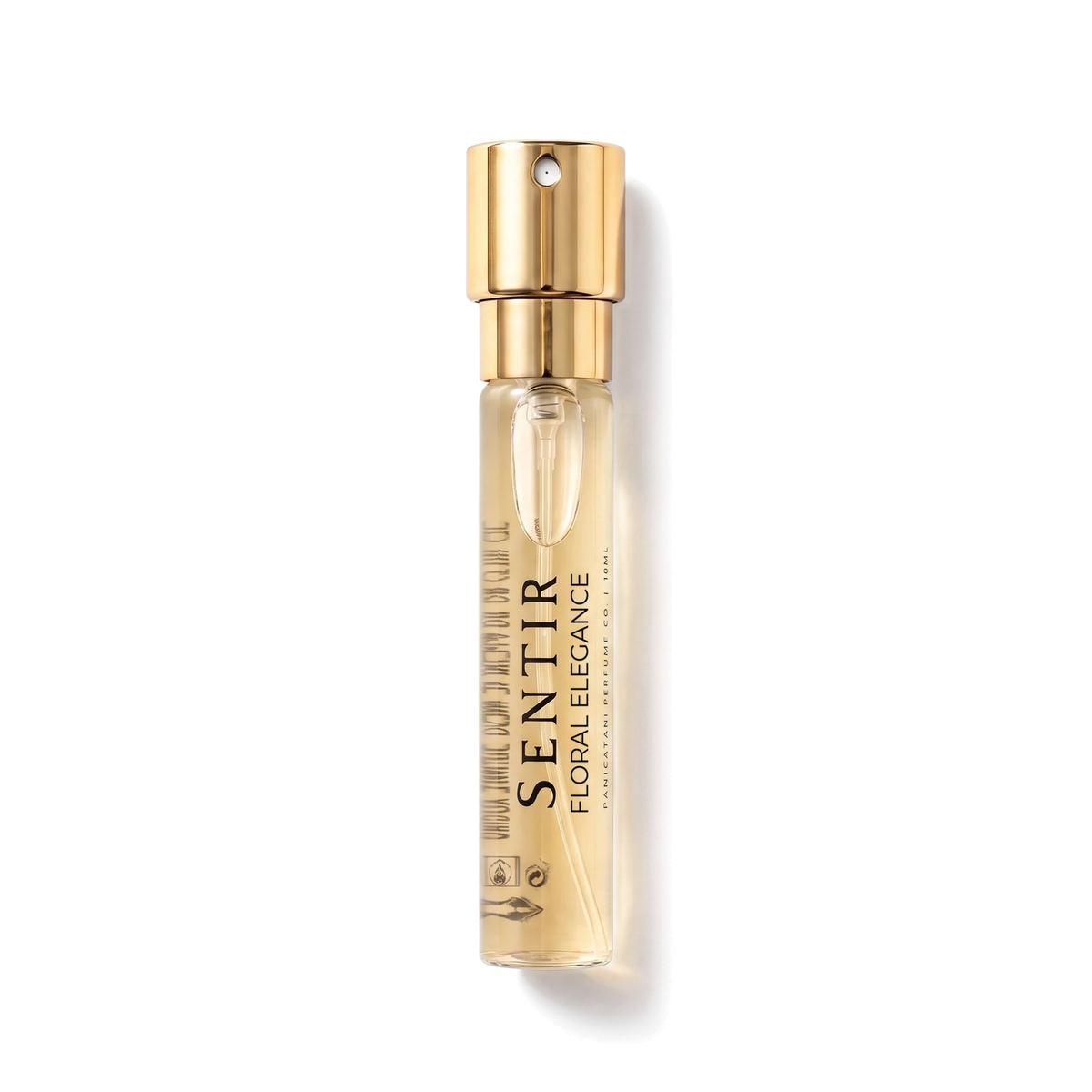 Sentir Parfum Floral Elegance 10ml extrait de parfum flesje met transparante achtergrond
