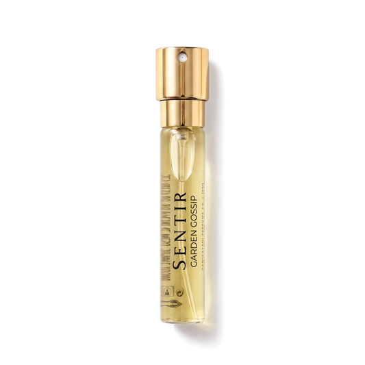 Sentir Parfum Garden Gossip 10ml extrait de parfum flesje met transparante achtergrond