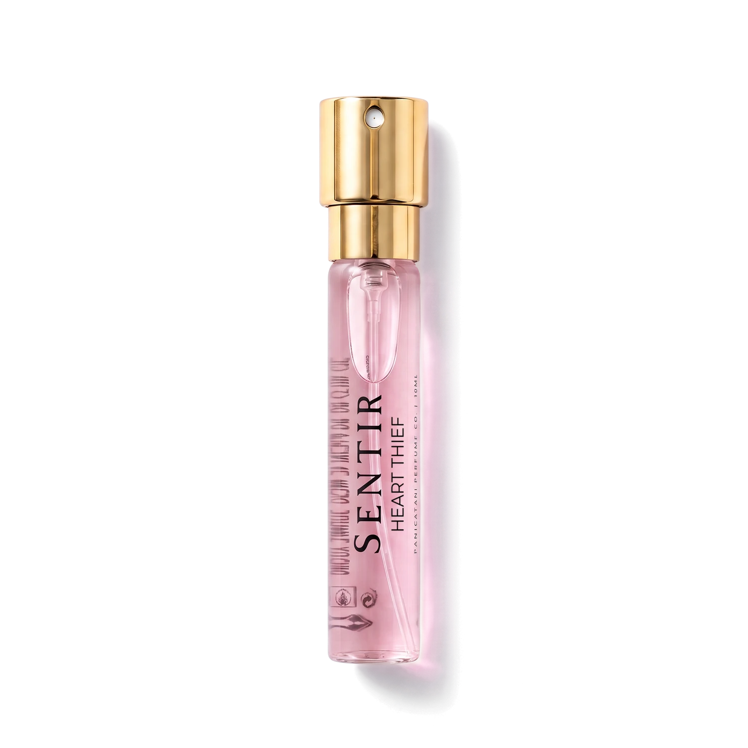 Sentir Parfum Heart Thief 10ml extrait de parfum flesje met transparante achtergrond