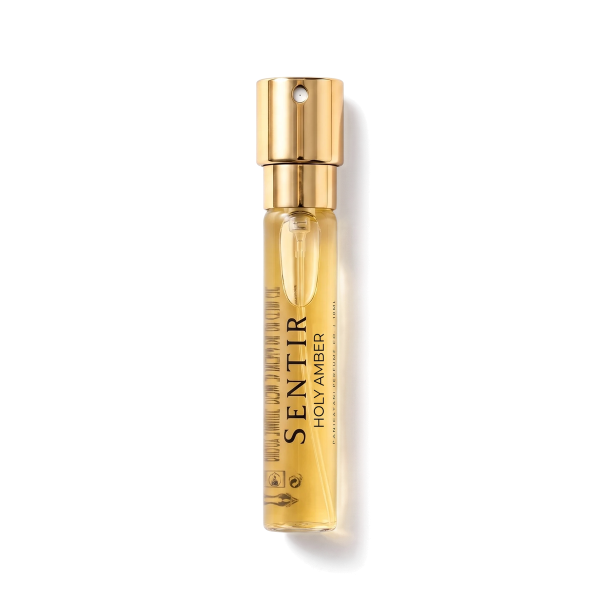 Sentir Parfum Holy Amber 10ml extrait de parfum flesje met transparante achtergrond