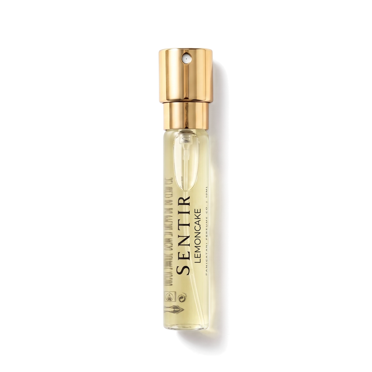 Sentir Parfum Lemoncake 10ml extrait de parfum flesje met transparante achtergrond
