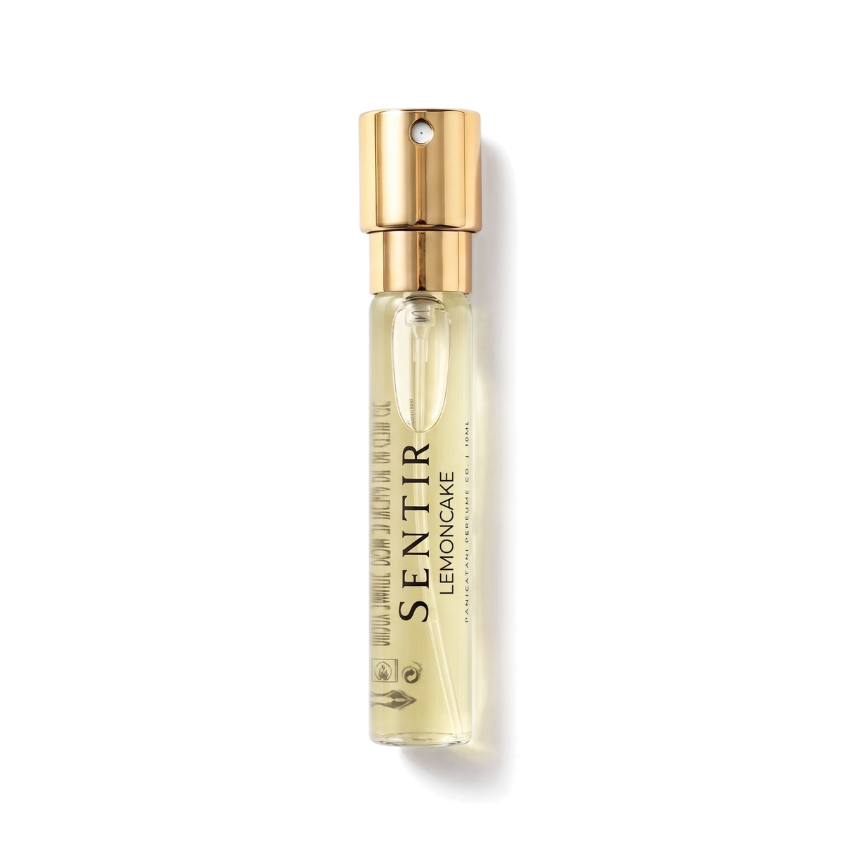 Sentir Parfum Lemoncake 10ml extrait de parfum flesje met transparante achtergrond