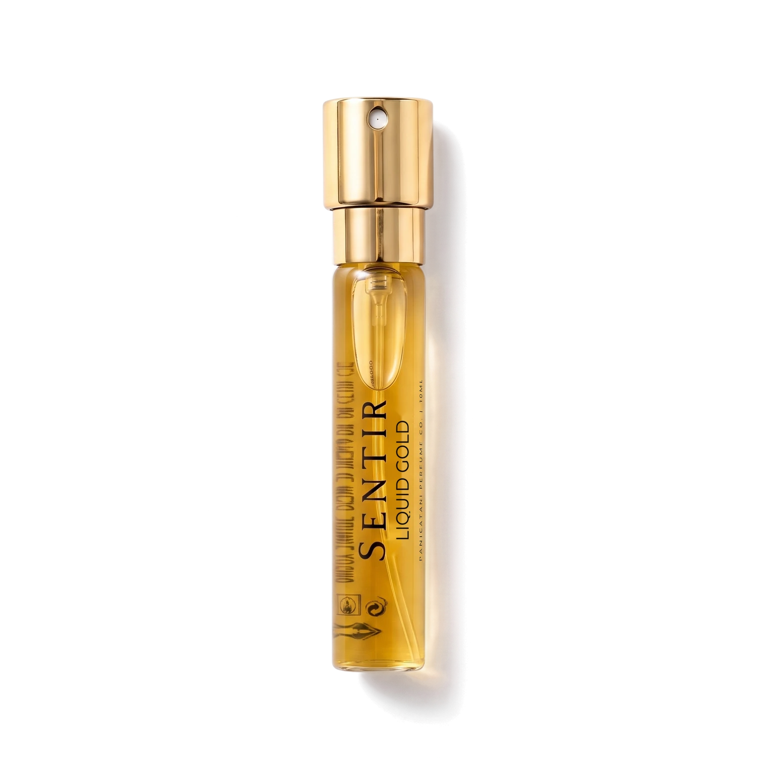 Sentir Parfum Liquid Gold , 10 ml, extrait de parfum , flaconcino con fondo trasparente