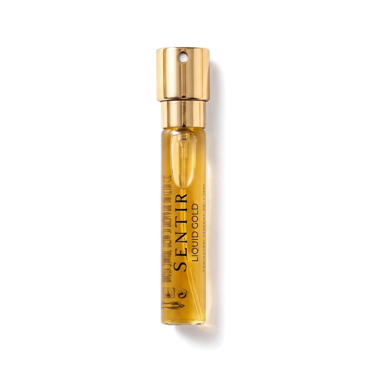 Sentir Parfum Liquid Gold , 10 ml, extrait de parfum , flaconcino con fondo trasparente