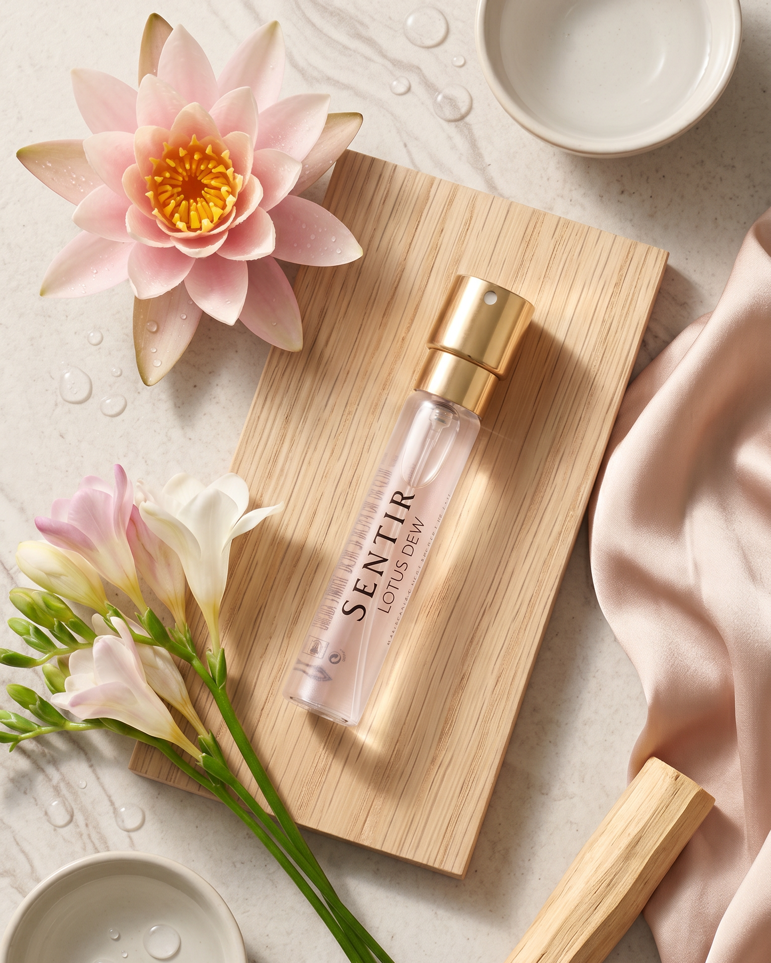 Sentir Lotus Dew 10ml Perfume Supply - Affordable Designer-Inspired Floral Aquatic for Daily Wear