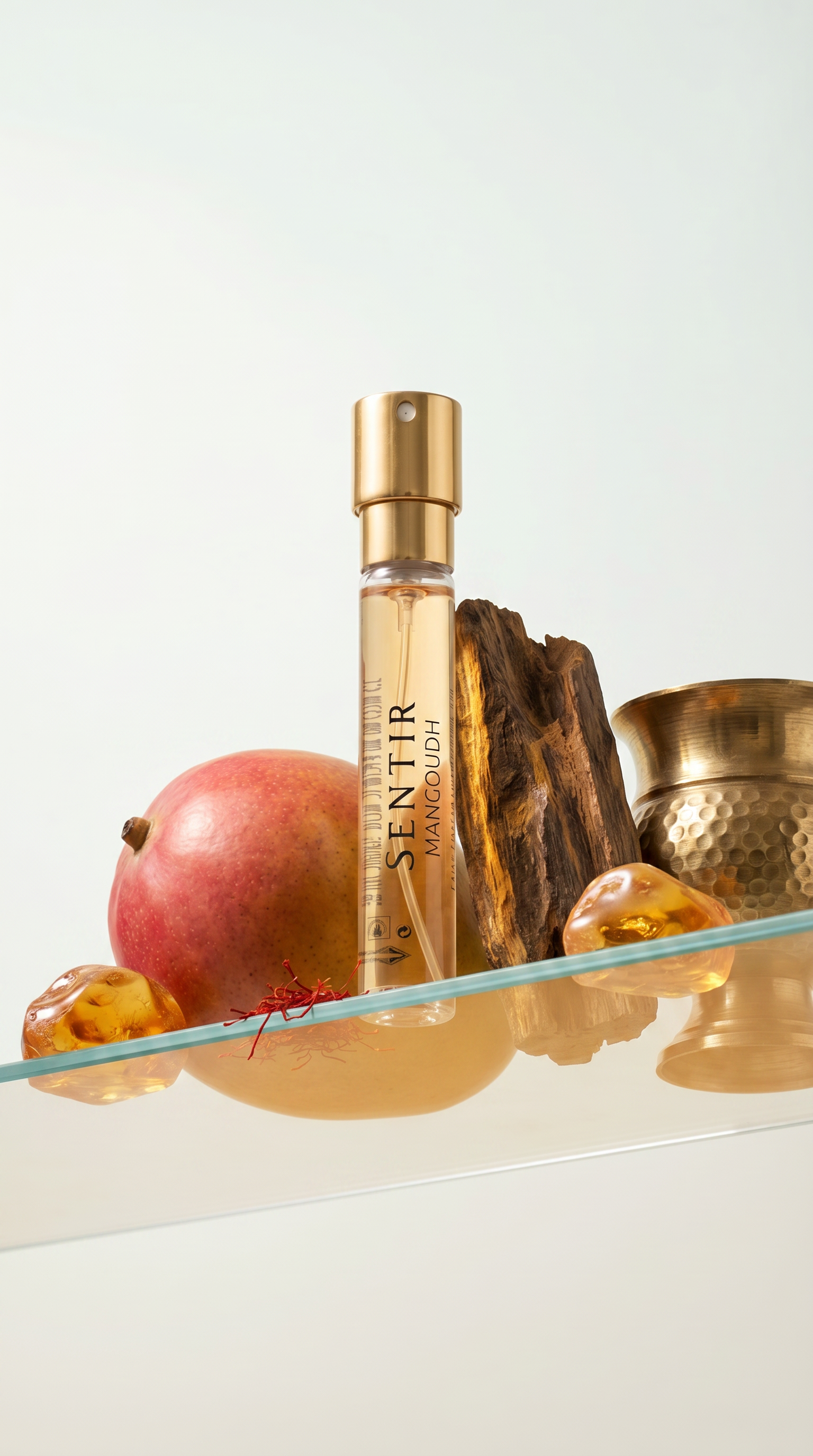 Mangoudh by Sentir Parfum - Tropical Mango, Oud Wood and Golden Amber Long-Lasting Niche Fragrance