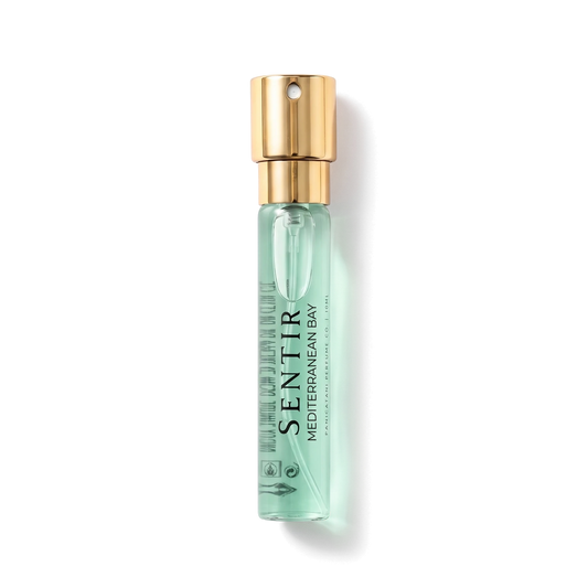 Sentir Parfum Mediterranean Bay 10ml extrait de parfum flesje met transparante achtergrond