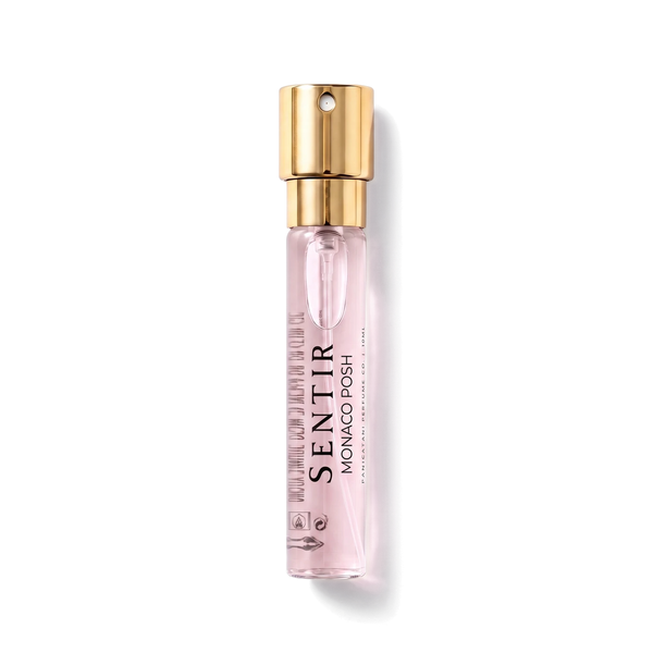 Sentir Parfum Monaco Posh 10ml extrait de parfum flesje met transparante achtergrond
