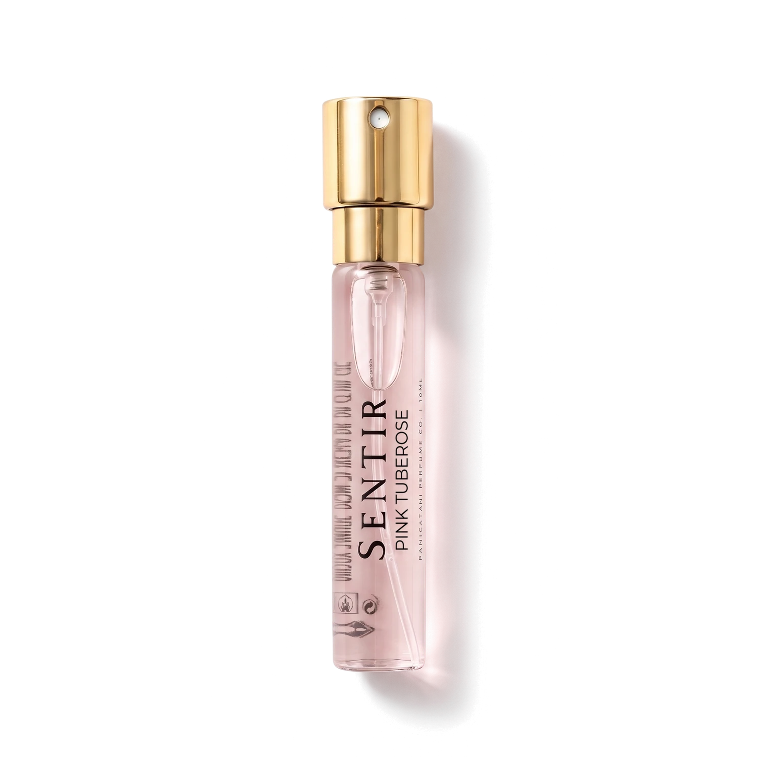 Sentir Parfum ' Pink Tuberose ' 10 ml, ' extrait de parfum '-flesje met transparante achtergrond
