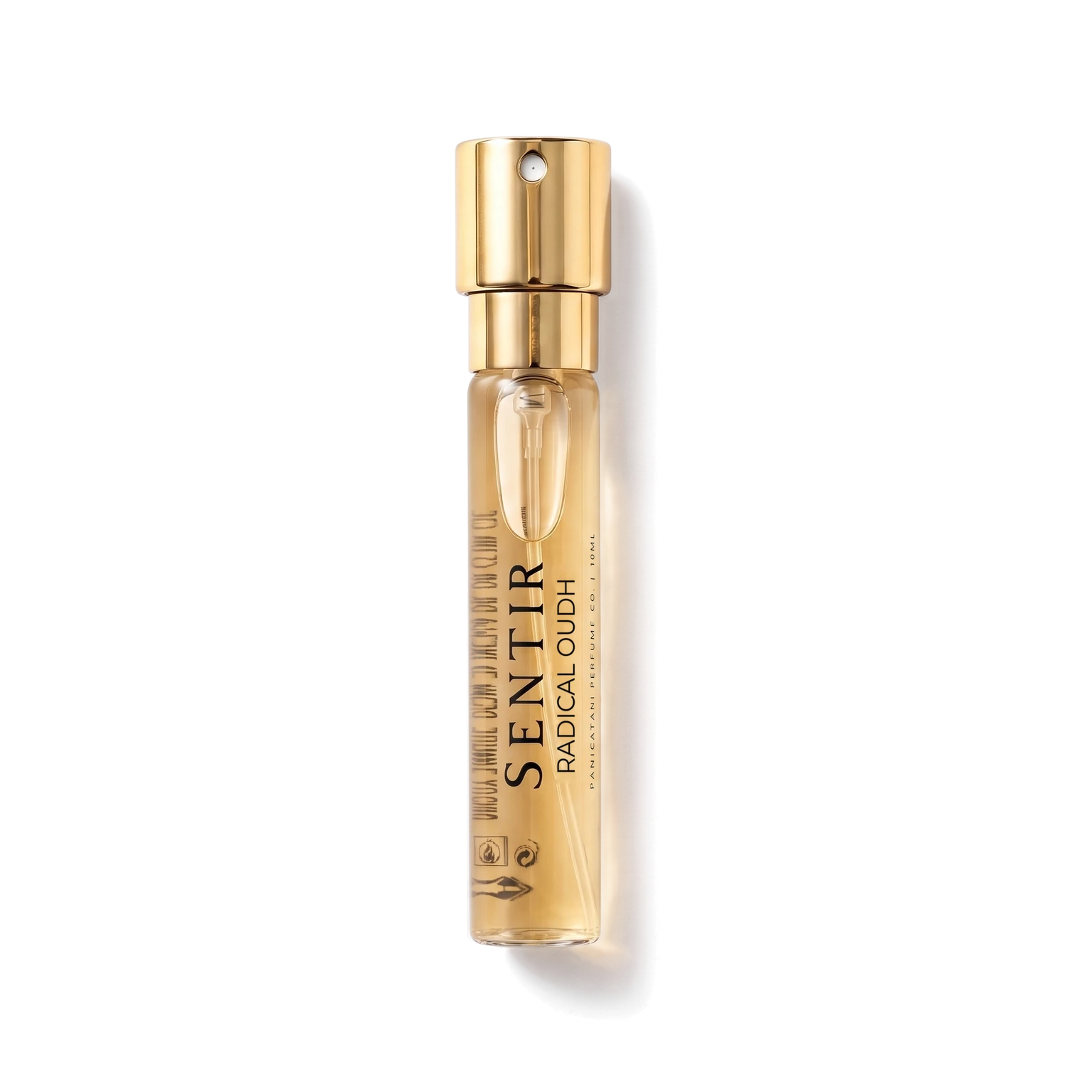 Sentir Parfum Radical Oudh , 10 ml, extrait de parfum , flaconcino con fondo trasparente