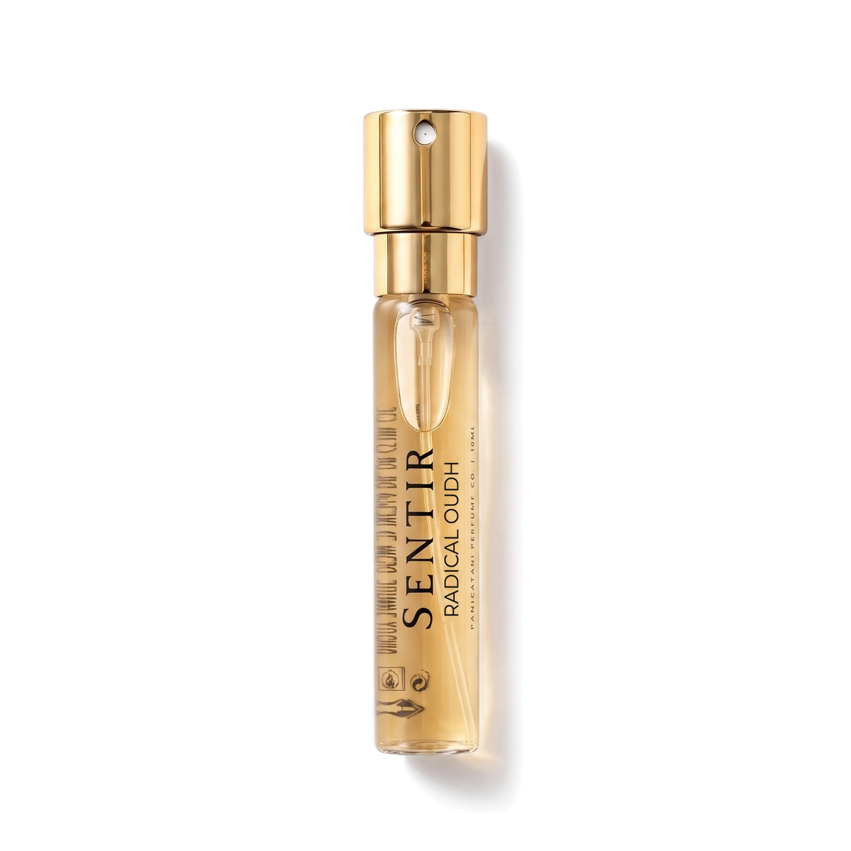 Sentir Parfum Radical Oudh , 10 ml, extrait de parfum , flaconcino con fondo trasparente