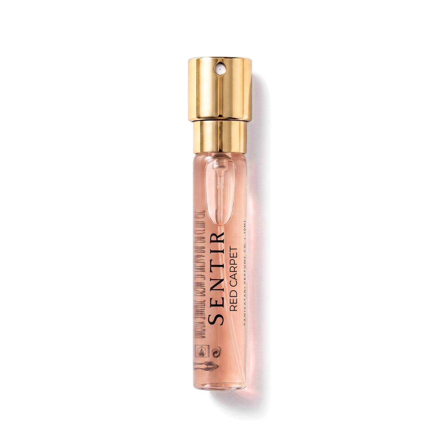 Sentir Parfum Red Carpet 10ml extrait de parfum flesje met transparante achtergrond