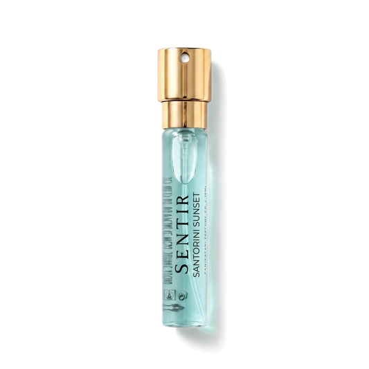 Sentir Parfum Santorini Sunset 10ml extrait de parfum flesje met transparante achtergrond