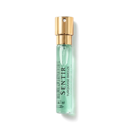 Sentir Parfum Turquoise Breeze 10ml extrait de parfum flesje met transparante achtergrond