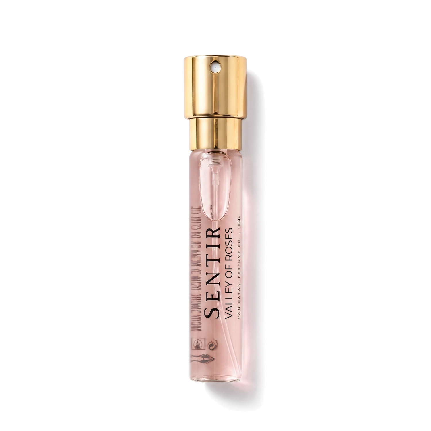 Sentir Parfum Valley of Roses 10ml extrait de parfum flesje met transparante achtergrond
