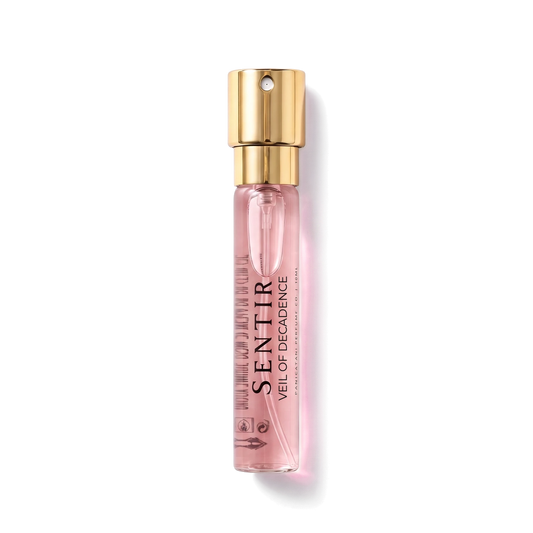 Sentir Parfum Veil of Decadence 10ml extrait de parfum flesje met transparante achtergrond